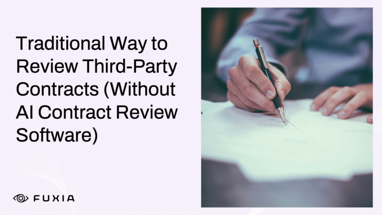 Traditional way to review third party contracts